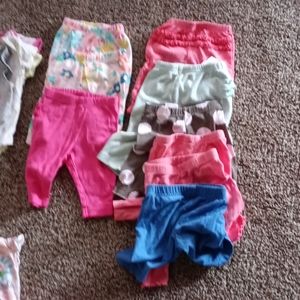 Baby girl clothes in a box